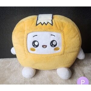 LankyBox Boxy Plush Yellow Square Character Toy Bonkers Toys 2023 Happy Friendz